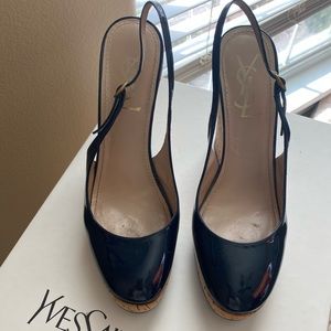 Yves Saint Laurent Wedge Sandals
